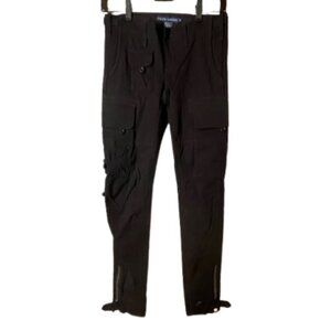 Ralph Lauren Blue Label Stretch Utility Cargo Slim Fit Black Pants 2